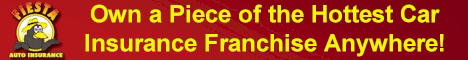 Fiesta Auto Insurance Franchise. Own a Piece of the Hottest Car Insurance Franchise Anywhere! We have offices and partners earning substantial revenues and you could too! If having the potential of earning a 6 figure income, owning your own business, making you own decisions, determining your own destiny and enjoying the many other rewards of business ownership is your dream, make it a reality. Become a Fiesta Auto Insurance Franchise.