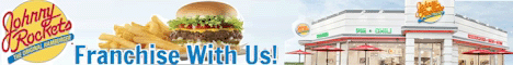 Johnny Rockets Franchises - The Original Hamburger. The Restaurant Franchise Serving All-American Comfort Foods. Johnny Rockes Franchises Serve All-American Hamburgers, Shakes, and American Fries.