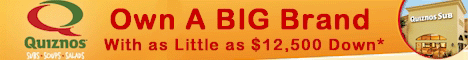 Quiznos Sub Sandwich Franchise. Own Your Own Sandwich Franchise In As Little As 90 Days. Why own a Quiznos Food Franchise? More than one-third of all retail sales in the US are generated from a franchise business. There are a number of steps you will take once you decide to buy a restaurant franchise, and Quiznos will work with you each step of the way. With our hot toasted subs, signature soups and fresh salads Quiznos is rocketing forward with continued growth.