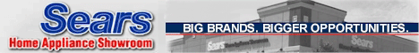 Sears Home Appliance Franchise. Retail Store Franchises Available. Own A Brand Everyone Knows and Trusts. Sears Home Appliance Showrooms Franchise Information. Sears Appliance and Hardware Stores and Sears Home Appliance Franchise Showrooms have the brand equity, expertise, premier service and customer loyalty necessary to execute a dynamic franchise system.