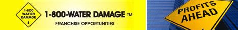 Water Damage Business - Water Damage Franchise - Water Damage Repair Franchise - Water Damage Repair Business - Water Damage Restoration Franchise Business.  1-800-WATER DAMAGE Franchise Opportunity.  Water Damage Repair and Restoration Franchise Business.  After more than 16 years, the success of the 1-800- WATER DAMAGE business model is evident in the fact that more than 65 percent of our current franchise owners operate more than one franchise. We are consistently upgrading our water restoration technology and franchise support systems because, after all, our success depends directly on the success of our franchisees.
