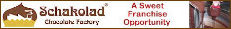 Chocolate Franchise - Candy Franchise - Candy Store Franchise - Chocolate Store Franchise - Candy Business.  Chocolate Franchise Candy Franchise Schakolad Chocolate Factory Franchise Chocolate Store Franchise Candy Store Franchise Business.  Schakolad Chocolate Factory Franchise Opportunity.  Join A Sweet Franchise Opportunity!  Imagine yourself being your own boss in this exciting business. Running an upscale establishment and having fun while doing it! Schakolad Chocolate Factory will help you achieve this. With more than 40 years of experience in the chocolate manufacturing field, we will teach you in easy steps to make delicious chocolate.